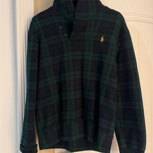 Polo by Ralph Lauren Green and Navy Plaid Shirt